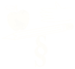 Blyantstegnet illustration i hvid. Et æble på en blyant, der balancerer på et paragraftegn, og en hånd, der rækker ud efter æblet..